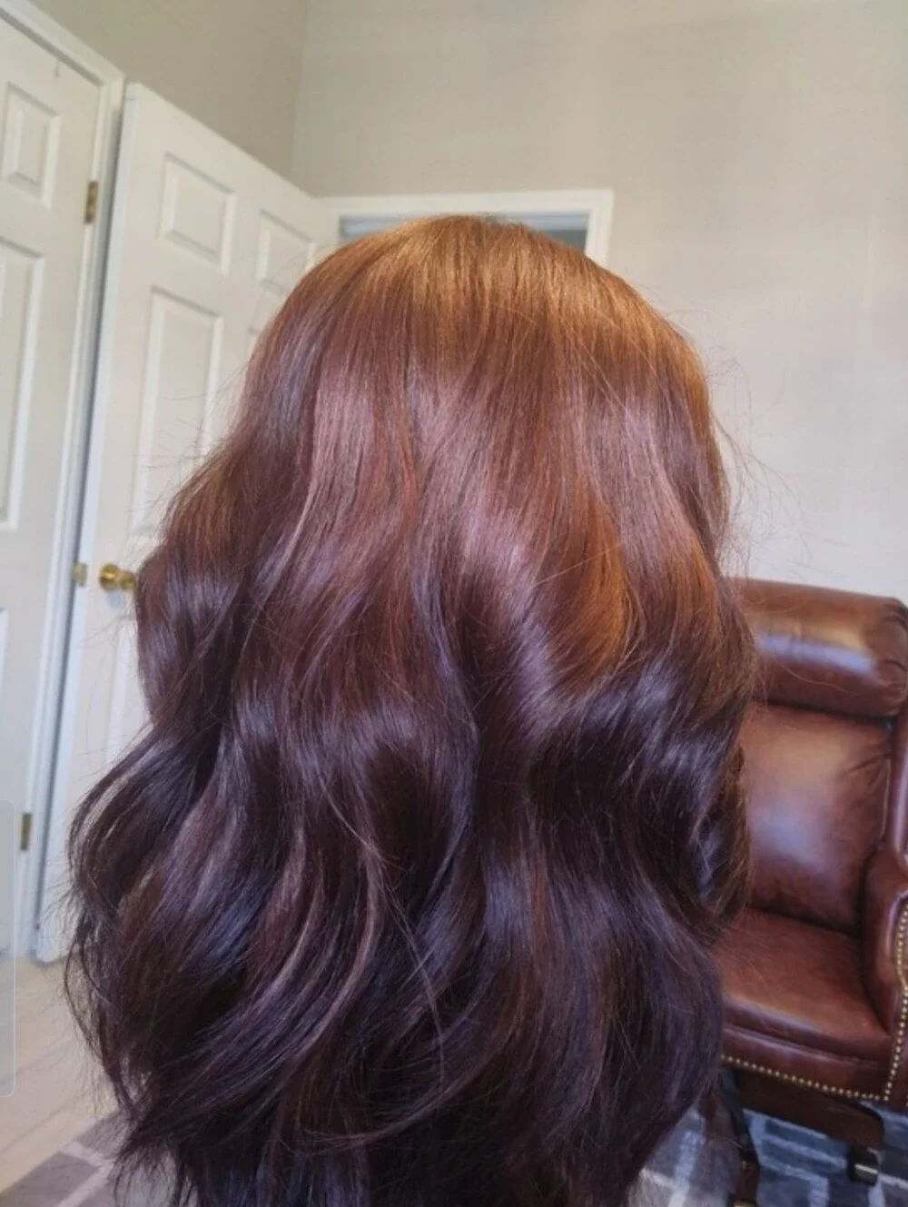 Outre Perfect Jaanay St Auburn Brown Ombre Glueless Synthetic Wig Free Parting